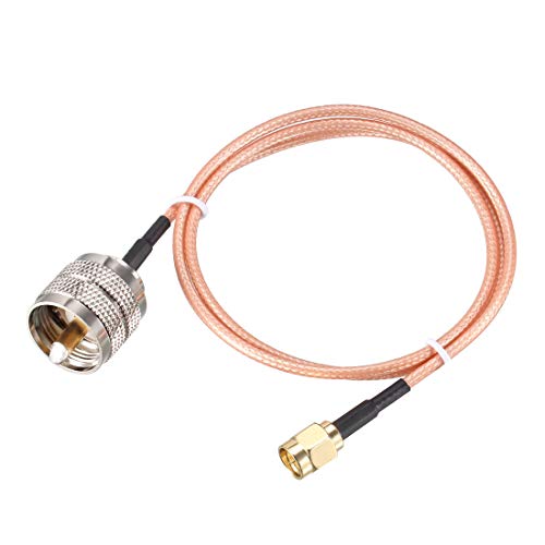 Câble coaxial RG316 SMA mâle vers UHF PL-259 mâle uxcell pour antenne radio