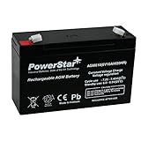 PowerStar 2 Year Warranty NEW 6V 10AH Rechargeable Battery for Jet Black Kids Ride On...