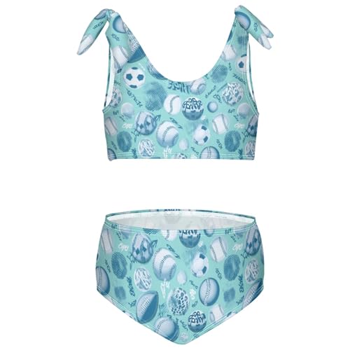 Image of Boccsty Cute Crab Red Blue Girls Swimsuits Kids Bikini Sets 2 Pcs Bathing Suit for 3T