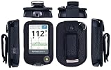 Fitted Leather Case with Screen Protector, Includes D-Ring & Lanyard, Compatible with Freestyle Libre 3, Libre 3Plus, Libre 2, and Libre 14 Day (Black)