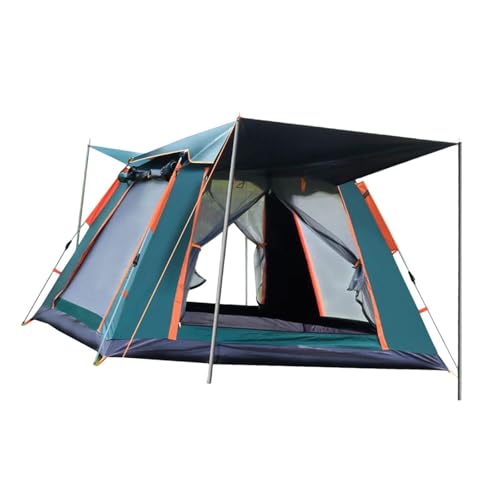 harayaa Camping Tent Quick Assemble up Oxford Cloth Ventilated Weatherproof Traveling Tent Rainproof for Beach Backpacking Fishing, Green 210x210x135cm