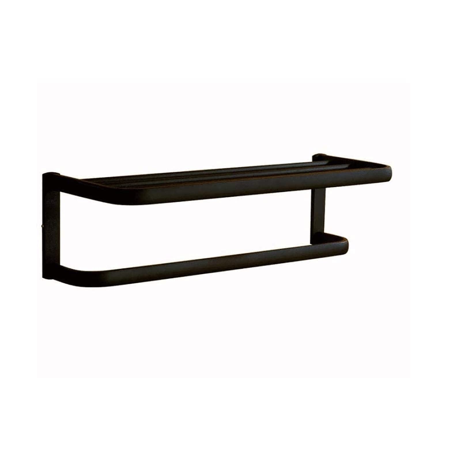Accesorios de hardware de baño toallero doble capa con estante simple de pared de cobre