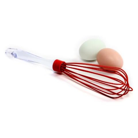 Norpro Red Silicone Whisk with Acrylic Handle Cover