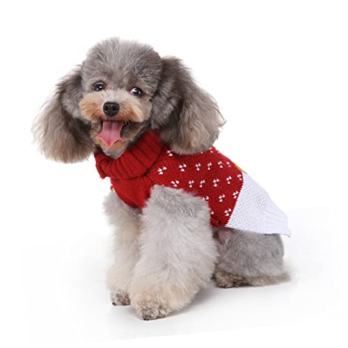 Suéter navideño para perro con estampado de reno miniatura 4