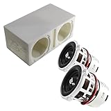 Dual Ported Subwoofer Box Enclosure w/2x B2 Audio Rampage RC2 2' Mini Subwoofers (B2-DUALVRC2-RD-PKG)