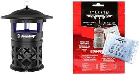 DT2030SR Mosquito & Flying Insect Outdoor Trap and Killer + DynaTrap 100611 Atrakta Lure Sachet, Lasts 60 Days, Mosquito Attractant