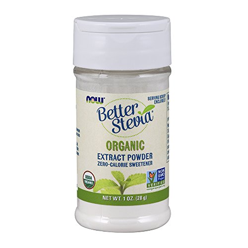 NOW Foods Better Stevia Organic 1-Ounce (Pack of 4)