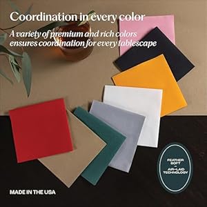 Disposable Linen-Feel Wood Napkins, 6.5" x 6.5" Paper Napkins For Wedding, Party, Dinner Or Holiday (100 Pack) Disposable Linen Feel Wood Napkins 65 x 65 Paper Napkins For Wedding Party Dinner Or Holiday 100 Pack