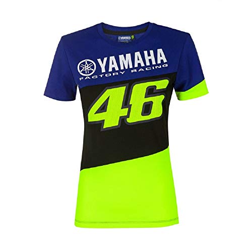 Valentino Rossi T-Shirt Yamaha VR46,Donna,XS,Blu