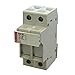 ALTECH CB1038-2/L Fuse Holder w/LED Indicator, 10x38, 2 Pole, DIN Rail Mount, 600V AC/DC UL
