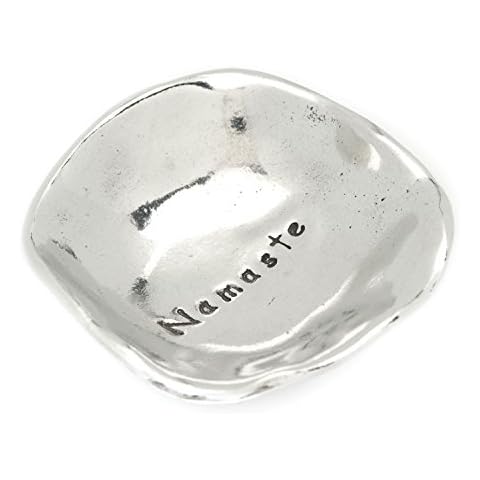 Basic Spirit Namaste Small Pewter Trinket Dish Cover