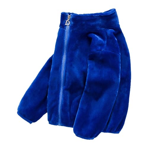 Kids Girls Fleece Warm Winter Jacket Full Zip Solid Color Thicken Coat Casual Windproof Outwear Jackets With Pocket3