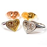 [ジュライス] ハワイアンジュエリー リング 指輪 ハート レディース メンズ 金属アレルギー対応 サージカル ステンレス ピンクゴールド 13号