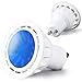 REYLAX® 2pcs Foco LED GU10 6W, Luz Azul, Bombilla 230V AC MR16 500lm, ángulo de Haz de 60°