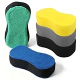 5 Pcs Car Sponge, Car Wash Sponge and Car Cleaning Sponge, Large Sponge for Vehicle Maintenance, Microfibre Sponge with Five Pack Set, Car Sponges for Washing