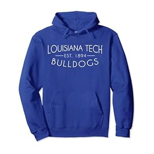 Louisiana Tech Bulldogs Simple Pullover Hoodie