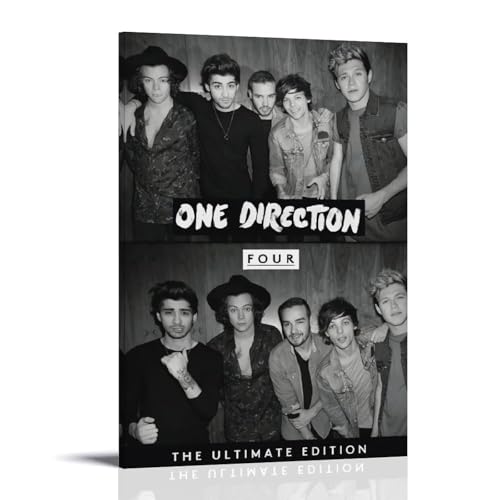 MJNAKGWR One Direction - Póster de 4 pósteres estéticos para pared, pintura artística moderna para sala de estar, 50 x 75 cm, estilo de marco 7