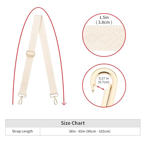 Image of ZOOEASS Wide Shoulder Strap (Solid),Adjustable Replacement Belt Crossbody Canvas Bag Handbag