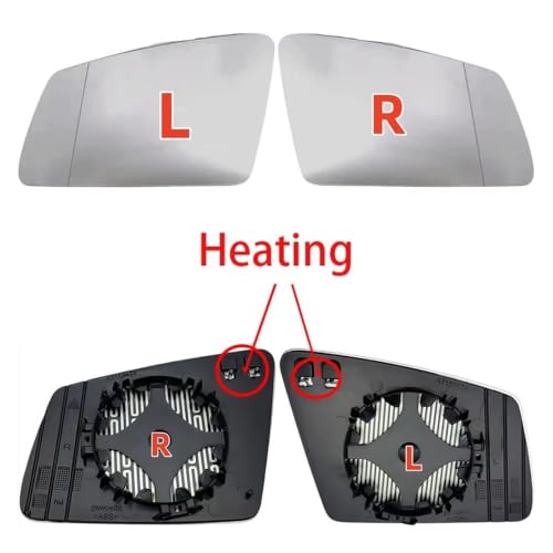 Verre de rétroviseur de voiture chauffant pour Mercedes W212 résolvant la buée hivernale - 2