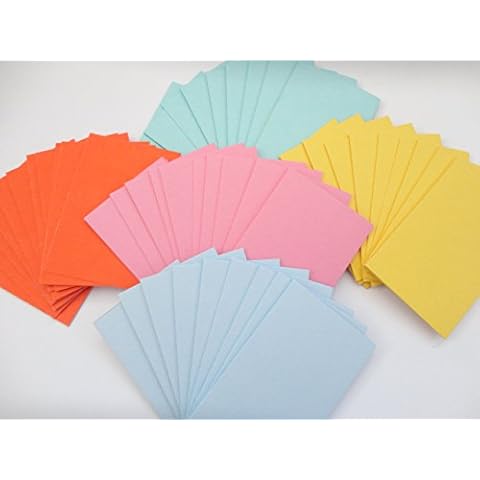 250 Pack - Thin Blank Flash Cards - 5cm x 7cm - Revision Cover