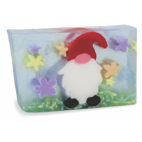 Primal Elements Glycerin Bar Soap | Helps All Skin Types, Sensitive, Oily & Dry Skin | NO PARABENS, VEGAN, GLUTEN FREE, 100% VEGETABLE BASE - (Garden Gnome)