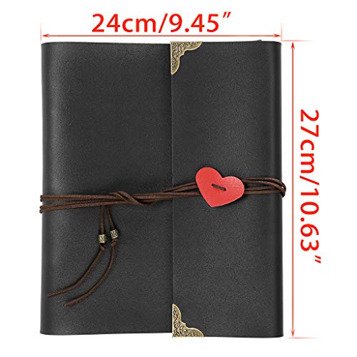 image for OwnMy DIY Photo Album Scrapbook PU Leather Adventure Photo Book with C