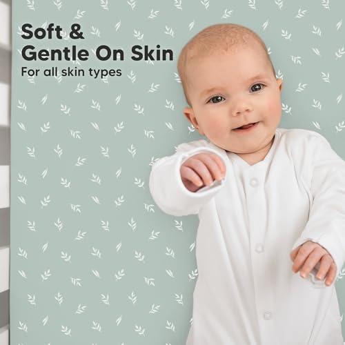 Image of KeaBabies 2-pk Organic Cotton Crib Sheets for Boys Girls 52x28 (Prairie) | Fitted Crib Mattress Sheet Neutral, Breathable Cover for Baby Bed Set, Toddler Mattress, Soft & Cute Prints
