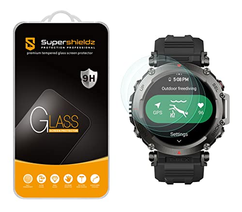Protection Amazfit T-Rex Ultra Supershieldz en verre trempé pour éviter les rayures d'écran