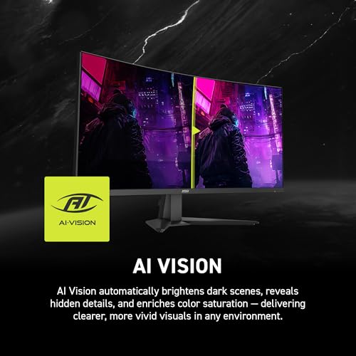 Image of msi MAG 346CQDF E20 34-inch 3440 x 1440 (UWQHD) Gaming Monitor, 200Hz, AMD FreeSync Premium, HDR Ready, HDMI, VGA Port, VESA, Tilt, 0.5ms, Black