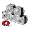 5 Stks 3D-printer Stappenmotor For NE-MA17 Stappenmotor 1 7HS4401S 1.5A For NE-MA 17 4 2byGH 17HS4401 4 Leiden For 3D…