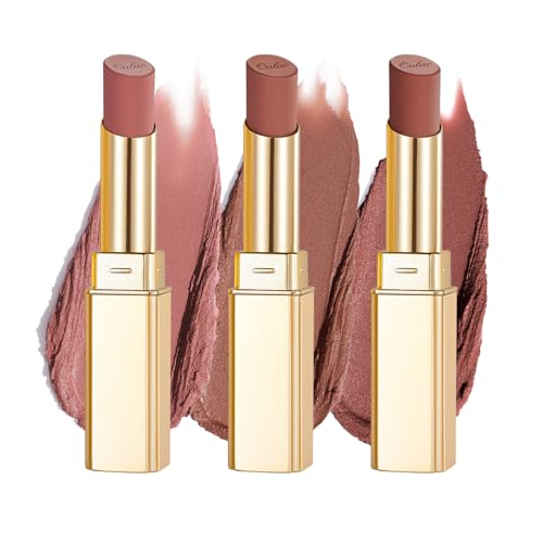 Oulac Soft Matte Lipstick Set 3PCS for Women–Waterproof Long Wear Lipsticks with Smooth Matte Finish,Highly Pigmented Formula,Weightless Non-Drying Lip Colour,Vegan Lip Makeup Set(03+04+05)