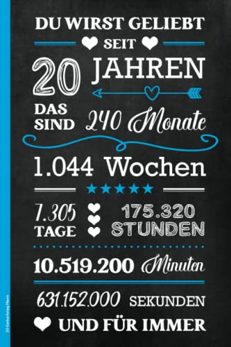 20 Geburtstag Mann: Liniertes Notizbuch A5 das Geburtstagsgeschenk für Männer ein Geschenk zum 20. Geb die Geschenkidee für Erwachsene eine Überraschung zur zwanzig Jahre alt Geburtstagsfeier