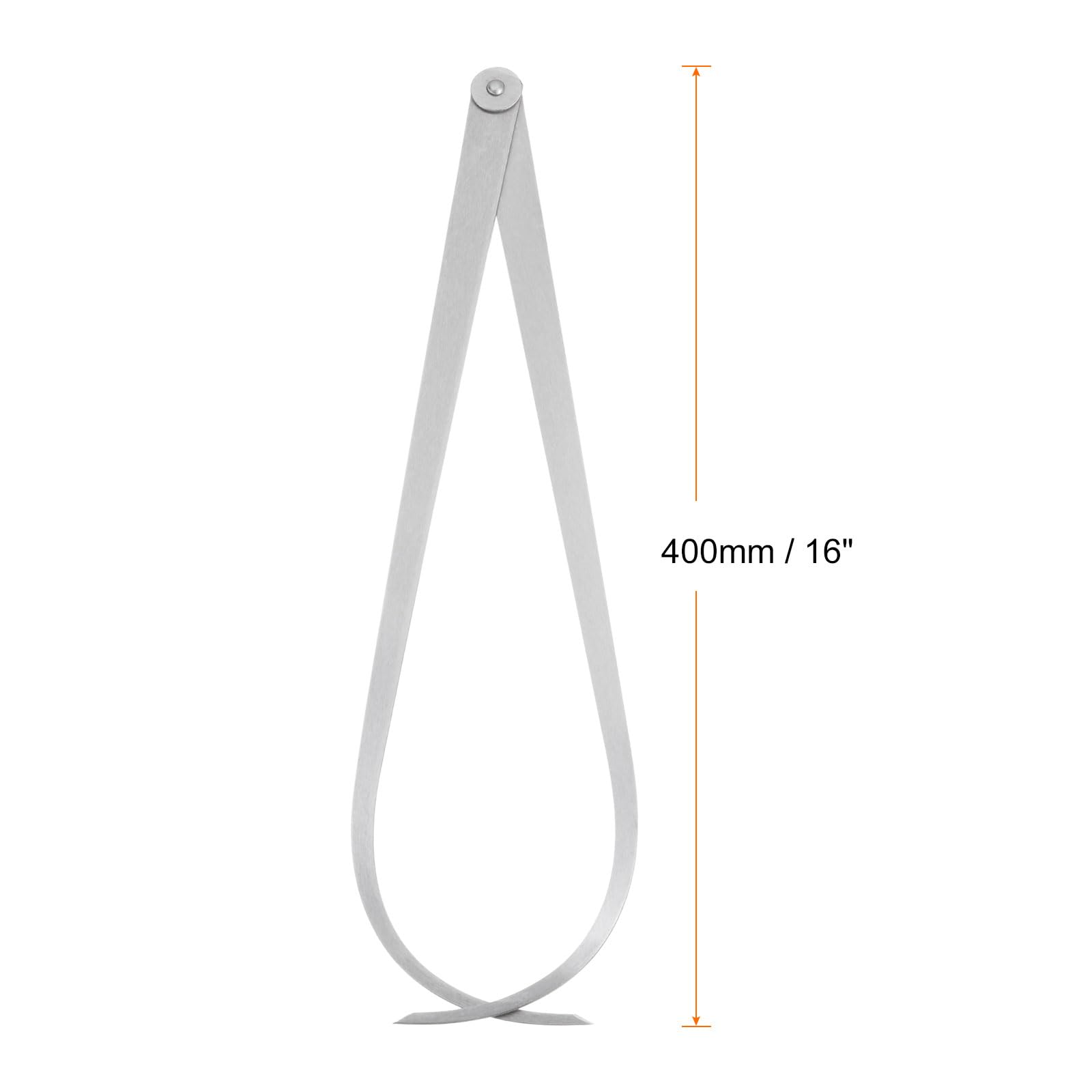 QUARKZMAN Calibro A Pressione Esterno 400mm 16 Pollici Acciaio Per Utensili Giunto Fisso Strumento Di Misurazione Interna Per Intagli Modellatura Scultura Argento