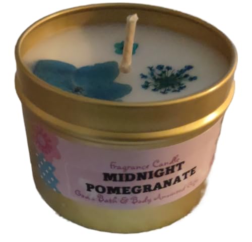 God's Bath & Body Anointed Gifts - Midnight Pomegranate - 4oz metallic tin can with lid