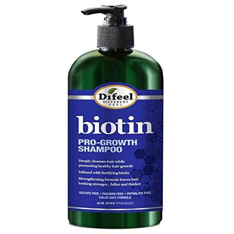 Difeel Pro-Growth Biotin Shampoo 12 oz. - Shampoo for Thinning Hair and Hair Loss Cover