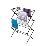 BLACK+DECKER Laundry Organization Expandable/Collapsible Clothes Drying Rack. Essential for Camping/Trailers or Anywhere You Air Dry Laundry. Oversized for Multiple Garments, (Black)