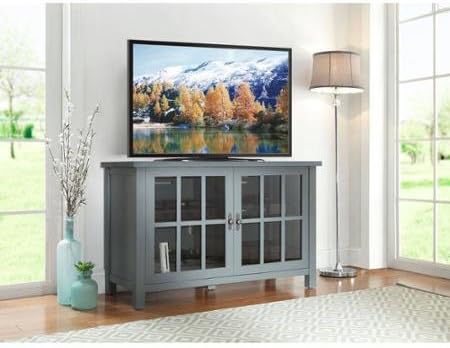 TV Stand in a living room setting with a television