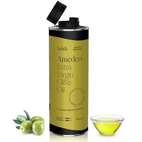 Amadeo Yolioo | Equilibrado | Aceite de Oliva Virgen Extra 500ml | Prensado en Frío | Toscana, Italia (1) (2)