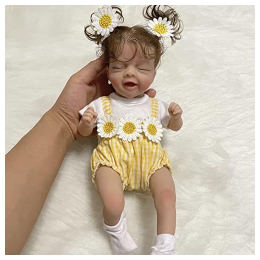 30 cm Reborn Baby Doll Girl, söt realistisk nyfödd docka 12,5 tum Handgjord verklighetstrogen mjuk vinylblandad silikontygkropp Icke-tvättbar Bästa presentset för ålder 3+