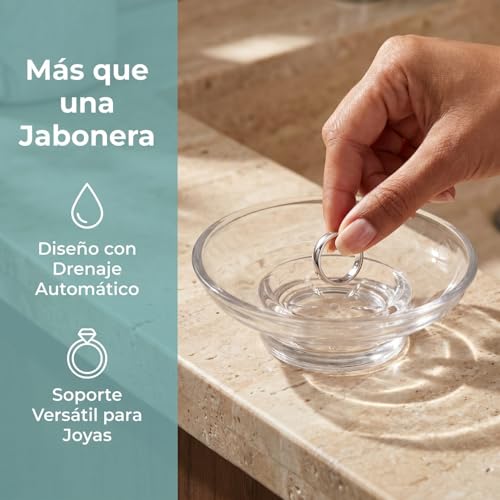 Jabonera de vidrio 25 Imagen adicional