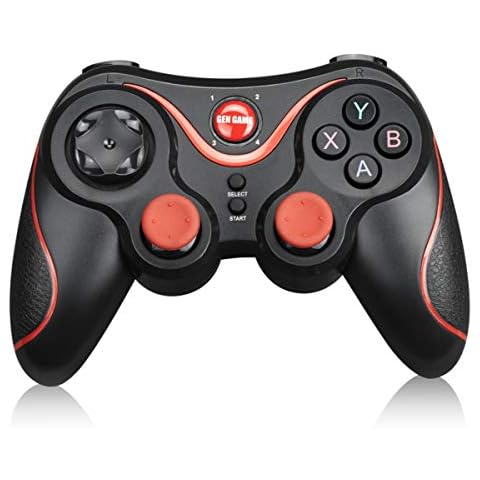 Eurobuy Android Wireless Game Controller, Bluetooth Game Controller Gamepad Joystick for iOS Android Cellphone Tablet TV Box, USB Rechargeable Joypad with Clip for Smartphone Cover