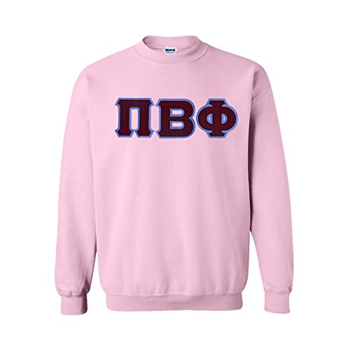Greekgear Pi Beta Phi Lettered Crewneck Medium Light Pink