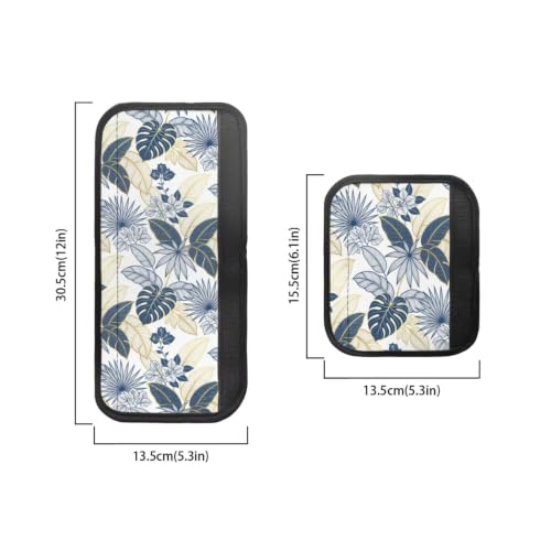 Image of Refrigerator Door Handle Covers Set of 6 Kitchen Electrical Appliance Decor Handles Keep Clean Anti-Slip Fridge Accessories Home Decor, Hawaii Floral Monstera Leaf