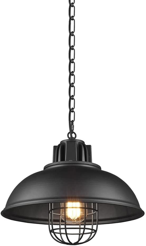 Suspension rétro E27 et lustre noir vintage pour l'ambiance de la chambre