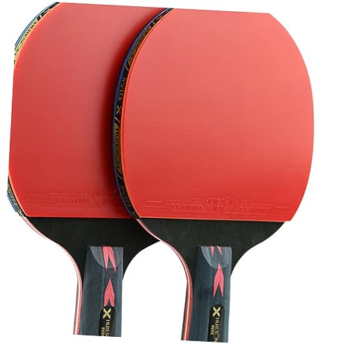 Gogogmee 5 Star Fiber Table Tennis Paddle Double Pimples-in Racket for Junior Players Defense
