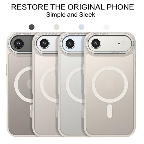 Image of YINLAI for iPhone Air Case 6.5-inch,Magnetic Compatible with MagSafe, Slim Matte Anti-Fingerprint, Shockproof Full Body Military Grade Protection for iPhone Air Cover, Light Gold