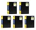 C-Line Pocket Bound Sheet Protector Presentation Book, For 8.5 x 11-Inch Inserts, Black, Pack of 5