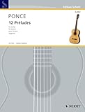 12 Preludes (Easy Etudes): Guitar Solo