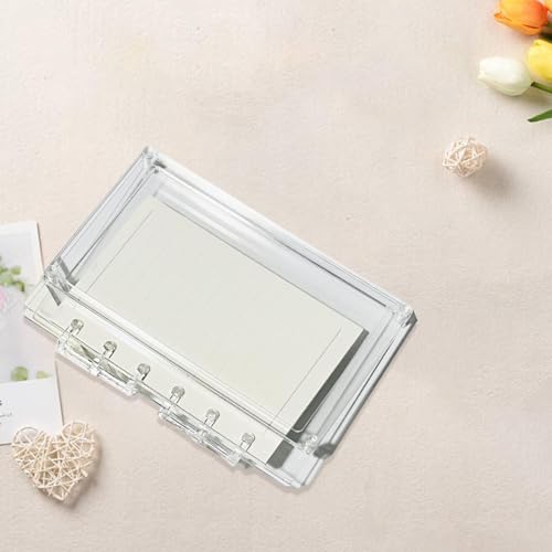 Carnet multifonction bloc-notes acrylique transparent feuilles lignées A7 - 5