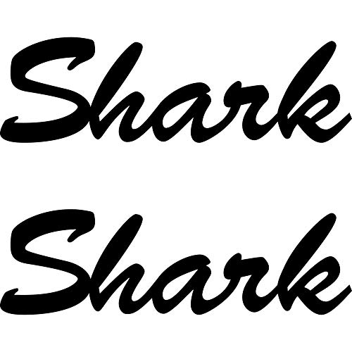 GreenIT 2 Stickers 18 cm Shark Lettering Shark Tattoo Decorative Film for Car Window Door etc.